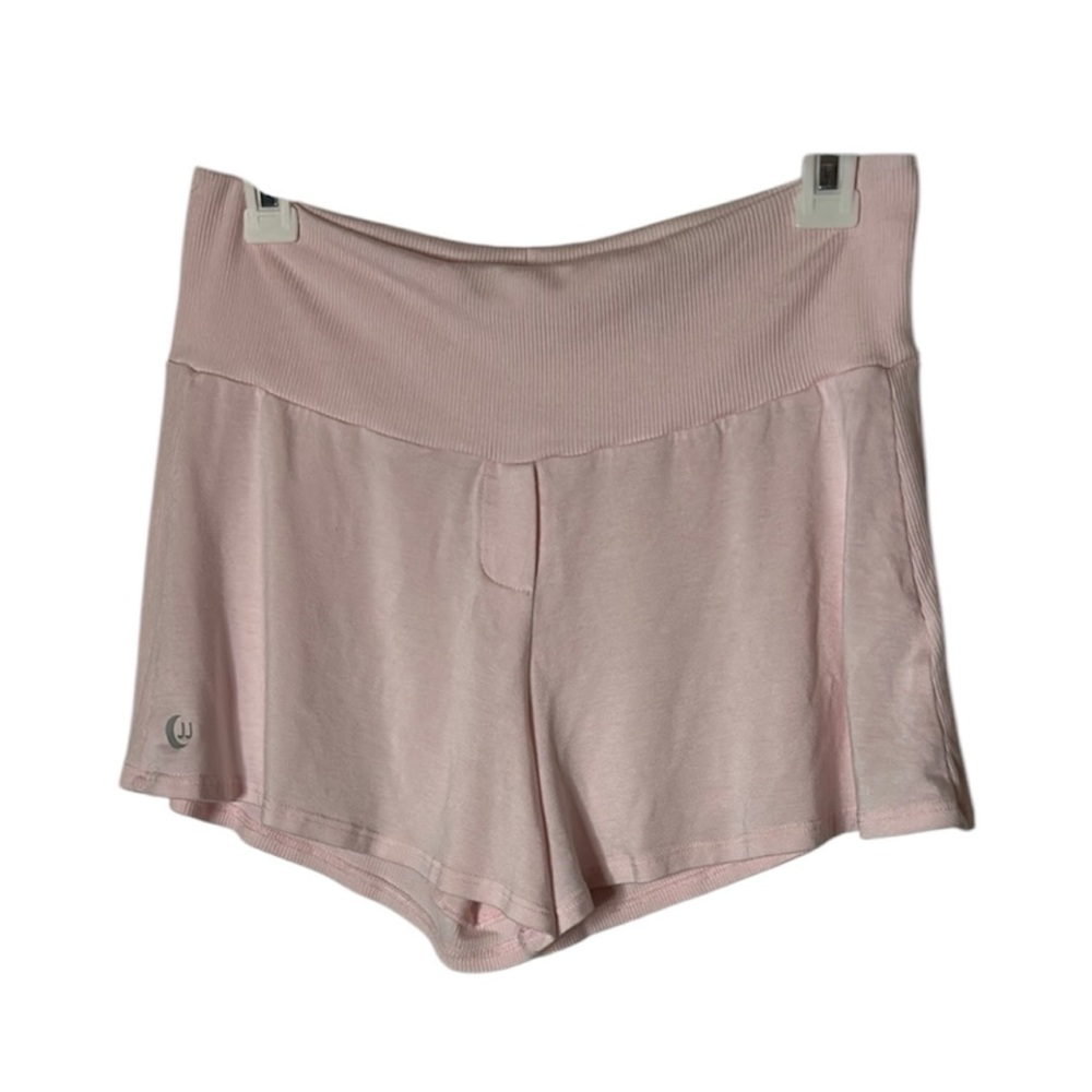 J J Winks Pink Athletic Shorts With Flowy Cut And Elastic Waistband/ Zize M